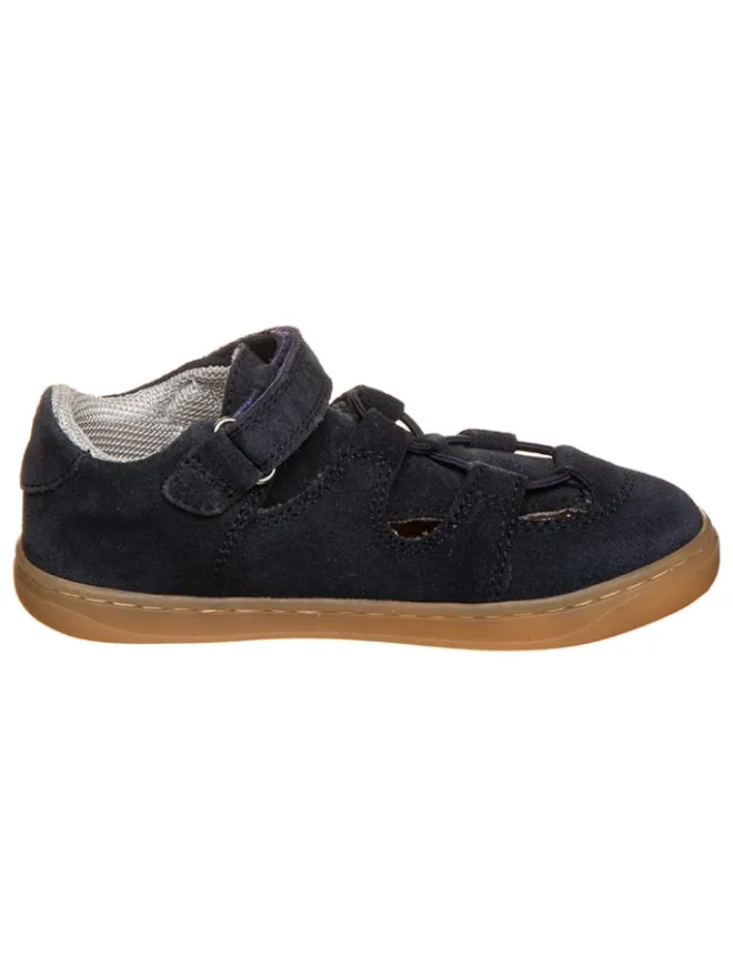 Leder-Halbsandalen in Dunkelblau>Richter Shoes New