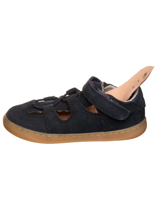 Leder-Halbsandalen in Dunkelblau>Richter Shoes New