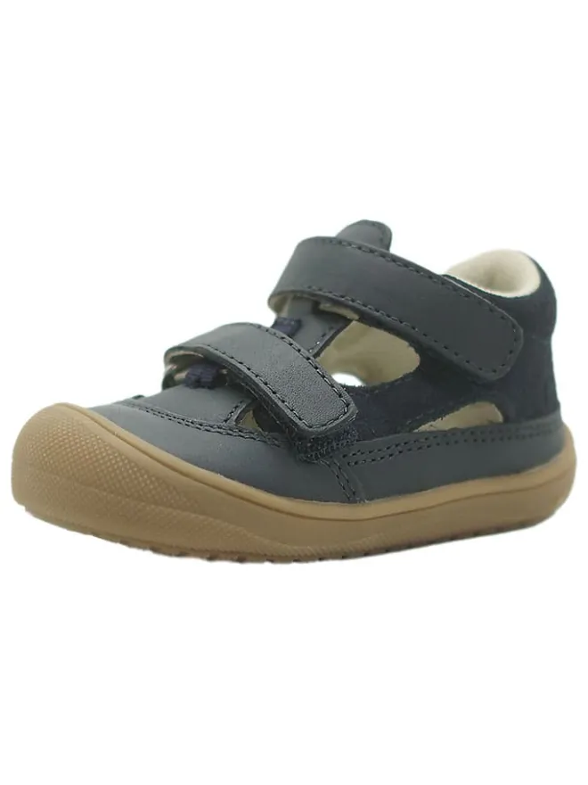 lamino Sandalen|Sandalen·Halbsandalen^Leder-Halbsandalen in Dunkelblau