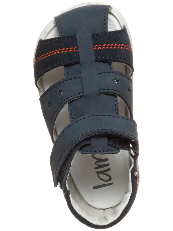 lamino Sandalen^Leder-Halbsandalen in Dunkelblau