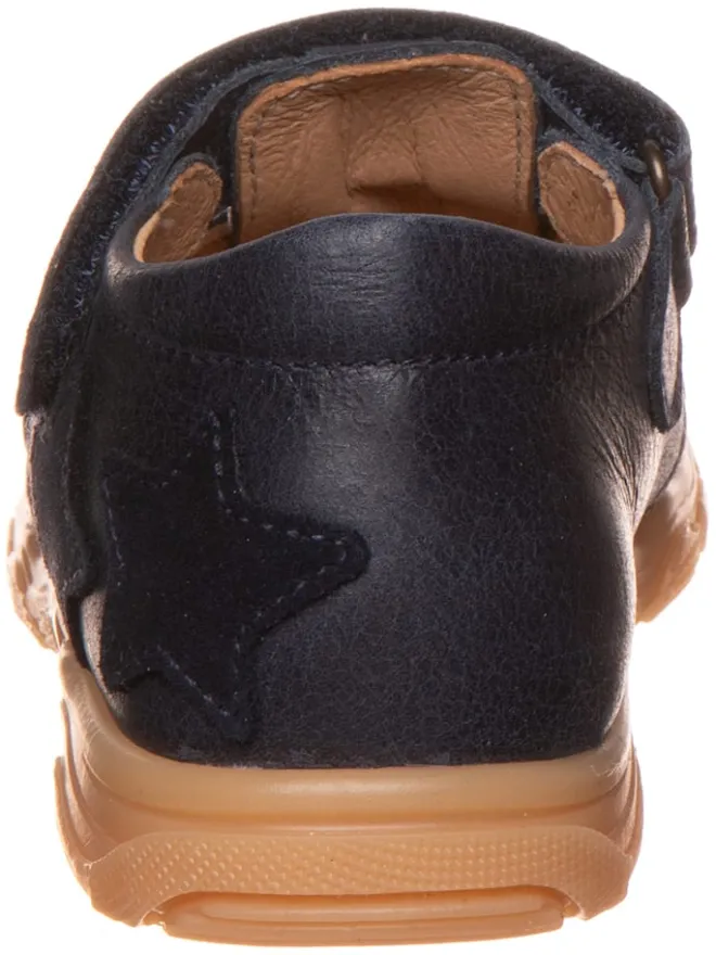 POM POM Sandalen·Halbsandalen^Leder-Halbsandalen in Dunkelblau