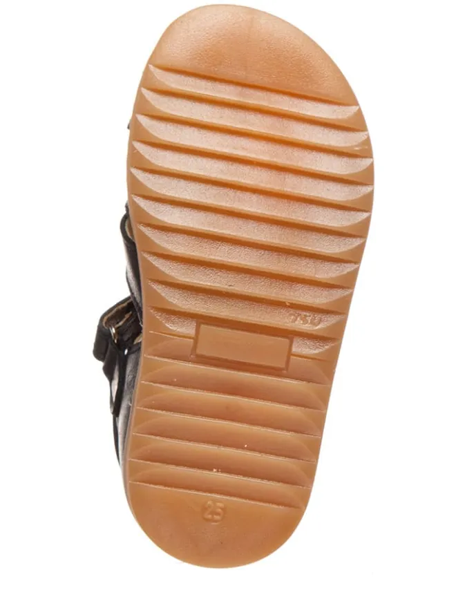 Leder-Halbsandalen in Dunkelblau>POM POM Online