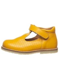 Leder-Halbsandalen in Gelb>kmins Sale