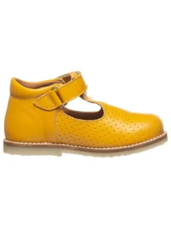 Leder-Halbsandalen in Gelb>kmins Sale