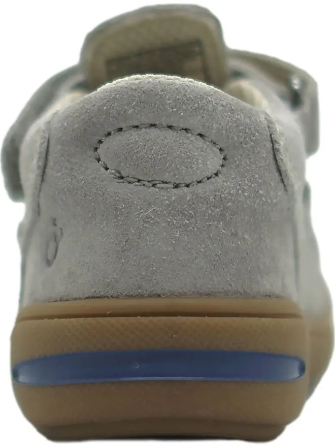 Leder-Halbsandalen in Grau>lamino Clearance