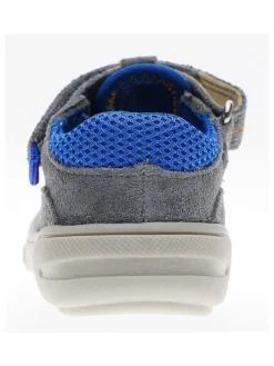 Leder-Halbsandalen in Grau><noscript><img width=