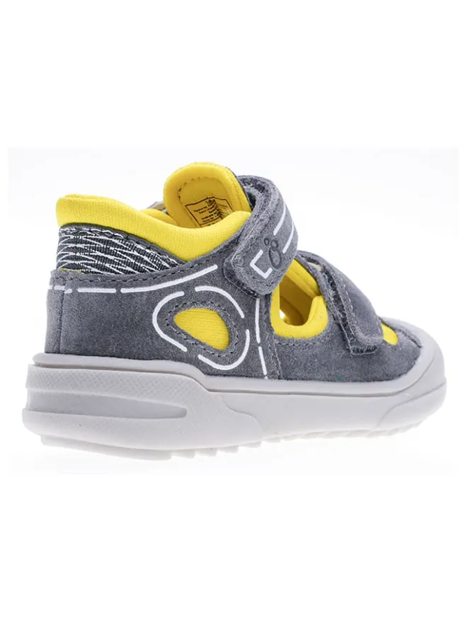 Leder-Halbsandalen in Grau>lamino Online