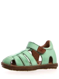 Naturino Sandalen|Sandalen·Halbsandalen^Leder-Halbsandalen in Grün