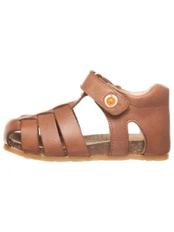 Leder-Halbsandalen in Hellbraun>Naturino Online