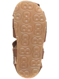 Naturino Sandalen^Leder-Halbsandalen in Hellbraun