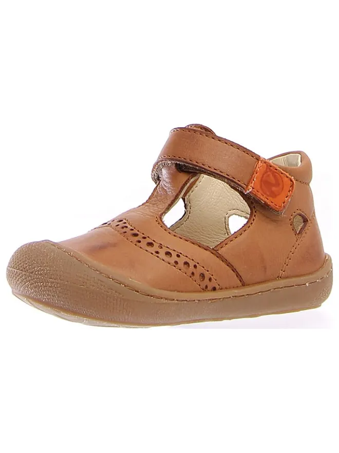 Naturino Sandalen|Sandalen·Halbsandalen^Leder-Halbsandalen in Hellbraun