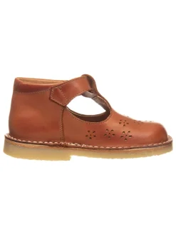 Leder-Halbsandalen in Hellbraun>kmins Hot