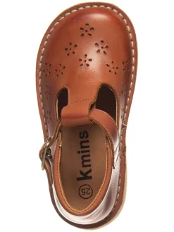 Leder-Halbsandalen in Hellbraun><noscript><img width=