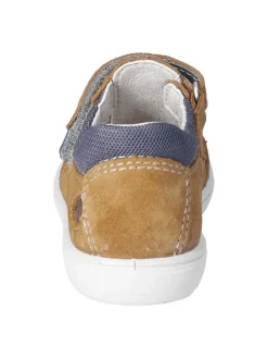 Leder-Halbsandalen in Hellbraun><noscript><img width=