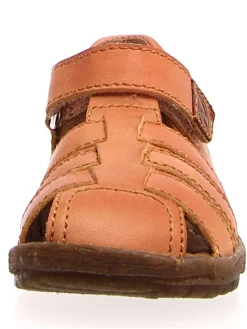 Leder-Halbsandalen in Lachs><noscript><img width=