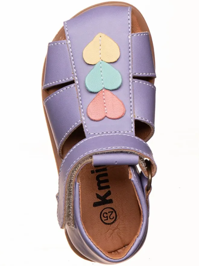 Leder-Halbsandalen in Lila>kmins Best