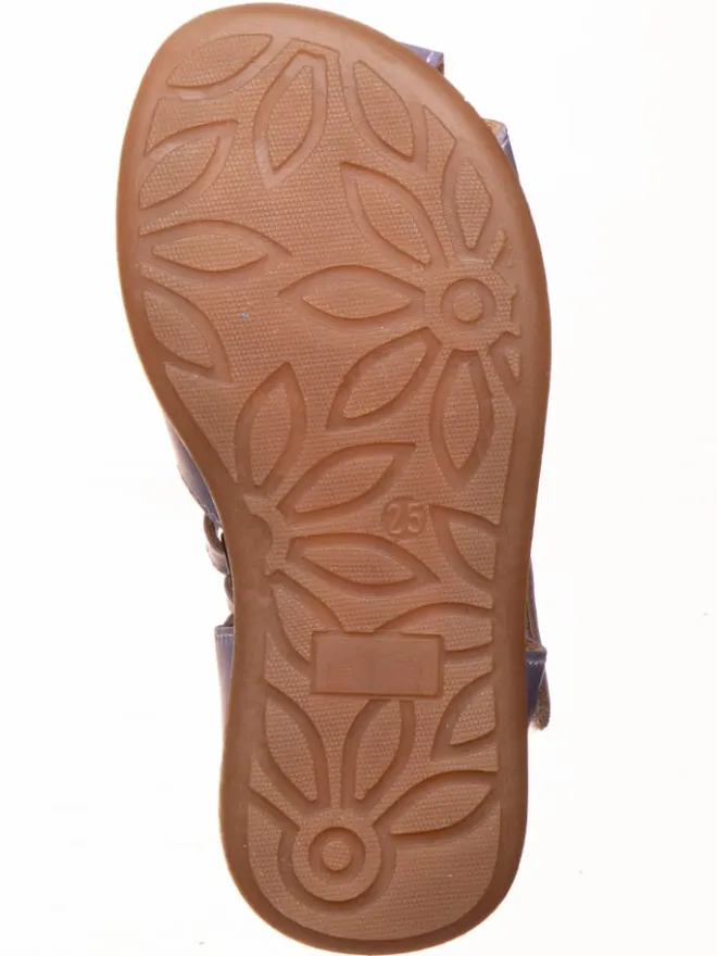 Leder-Halbsandalen in Lila>kmins Best
