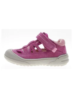 lamino Sandalen^Leder-Halbsandalen in Lila
