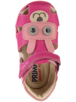 Leder-Halbsandalen in Pink><noscript><img width=