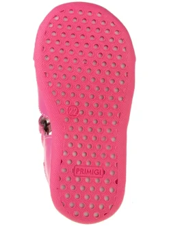 Leder-Halbsandalen in Pink><noscript><img width=