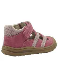 Leder-Halbsandalen in Pink><noscript><img width=