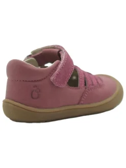 Leder-Halbsandalen in Pink><noscript><img width=