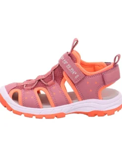 superfit Sandalen·Sandalen^Leder-Halbsandalen in Pink/ Orange