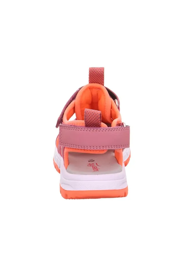 superfit Sandalen·Sandalen^Leder-Halbsandalen in Pink/ Orange