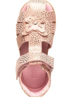 Leder-Halbsandalen in Rosa><noscript><img width=