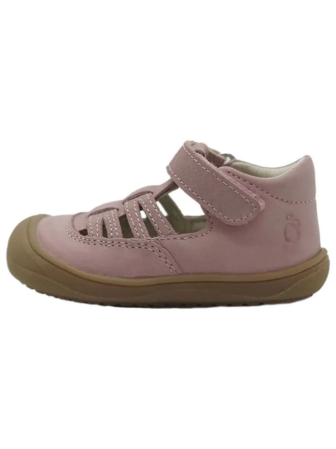 Leder-Halbsandalen in Rosa>lamino Clearance