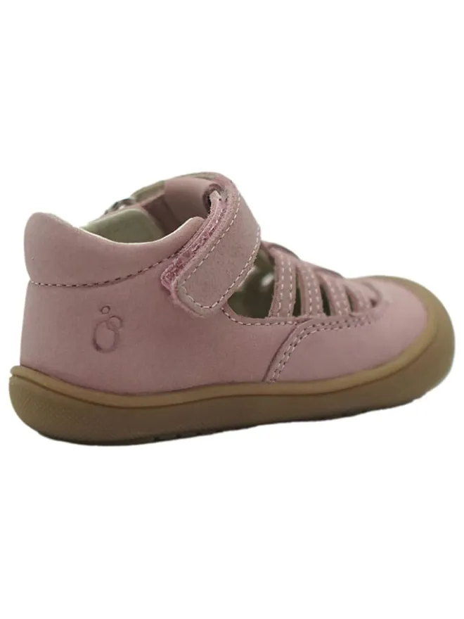 Leder-Halbsandalen in Rosa>lamino Clearance