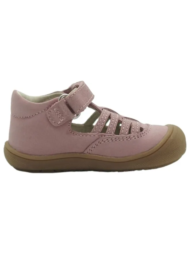 Leder-Halbsandalen in Rosa>lamino Clearance