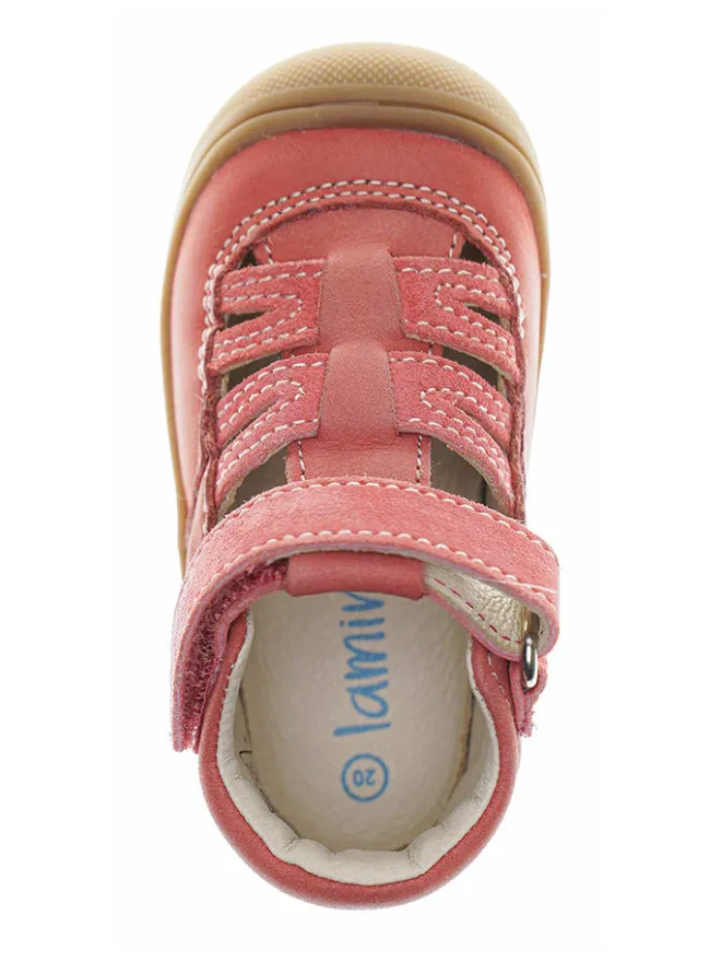 lamino Sandalen·Halbsandalen^Leder-Halbsandalen in Rosa