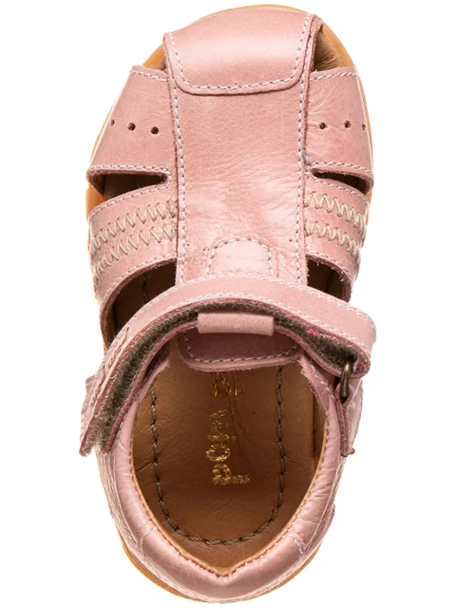 POM POM Sandalen^Leder-Halbsandalen in Rosa