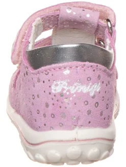 Leder-Halbsandalen in Rosa><noscript><img width=
