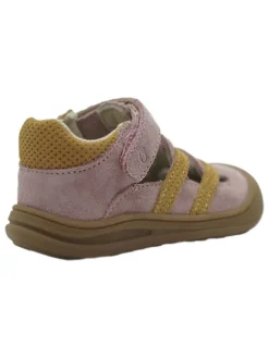 Leder-Halbsandalen in Rosa><noscript><img width=
