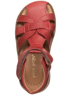 POM POM Sandalen·Halbsandalen^Leder-Halbsandalen in Rot