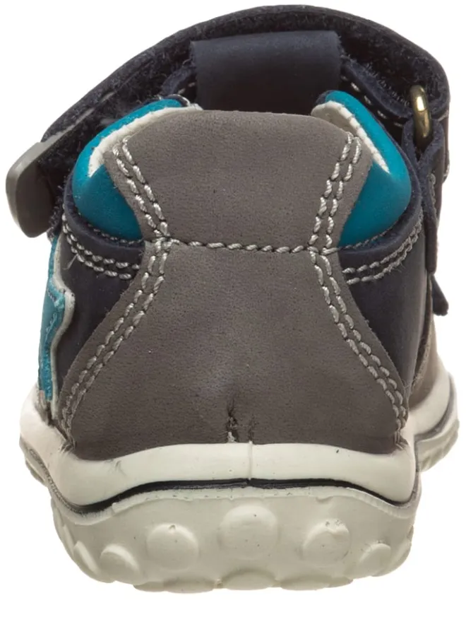 Primigi Sandalen^Leder-Halbsandalen in Taupe/ Dunkelblau