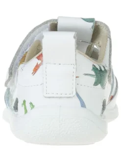 Leder-Halbsandalen in Weiß><noscript><img width=