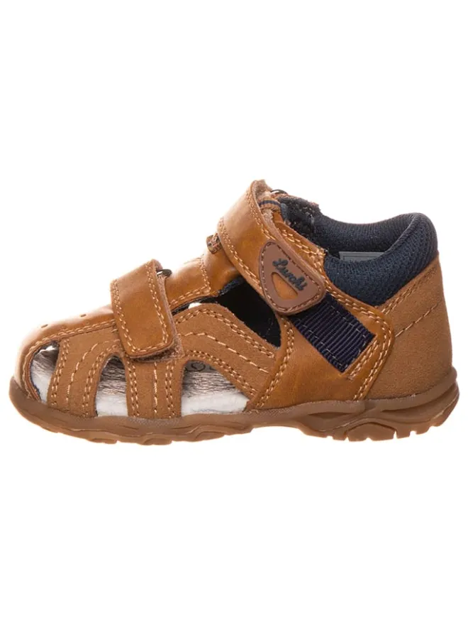 Lurchi Sandalen|Sandalen·Halbsandalen^Leder-Halbsandalen "Jonathan" in Hellbraun