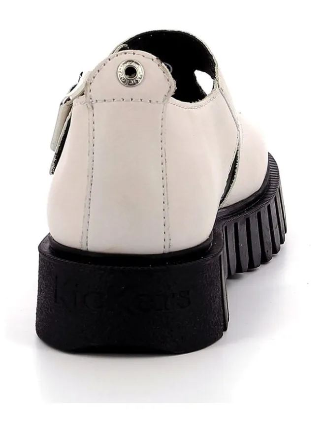 Leder-Halbsandalen "Kick Fantastic" in Creme>Kickers Hot