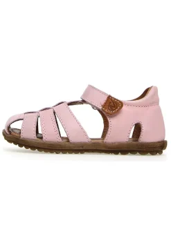 Leder-Halbsandalen "Lagoon" in Rosa>Naturino Outlet