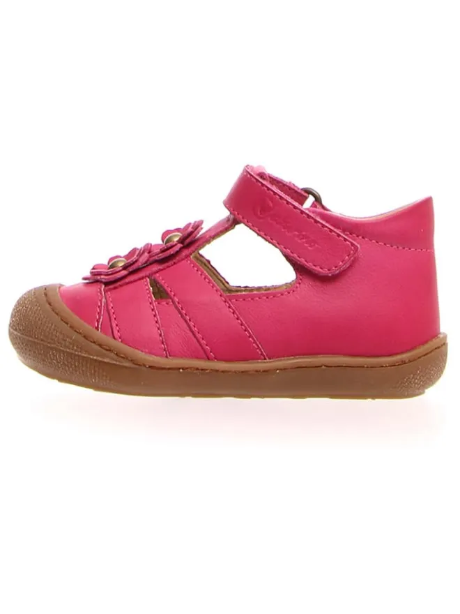 Leder-Halbsandalen "Maggie" in Pink>Naturino Clearance
