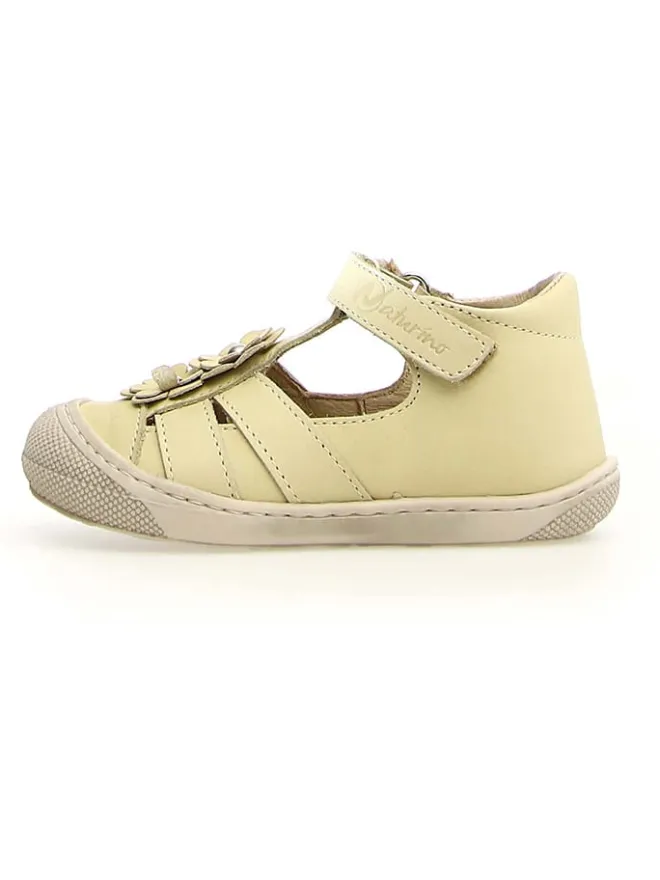 Leder-Halbsandalen "Maggy" in Gelb>Naturino Clearance
