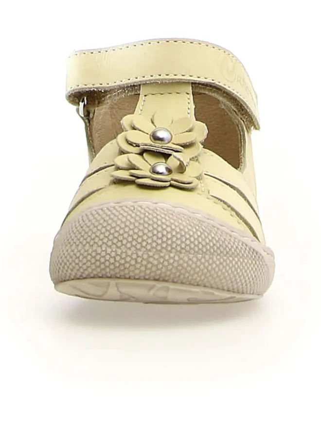Leder-Halbsandalen "Maggy" in Gelb>Naturino Clearance