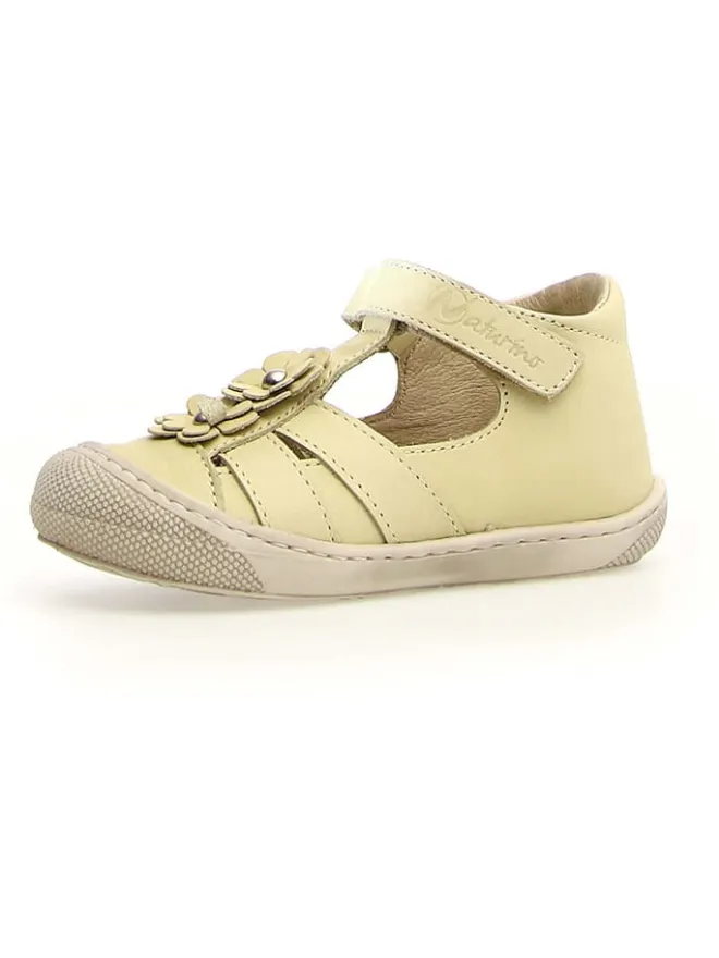 Leder-Halbsandalen "Maggy" in Gelb>Naturino Clearance