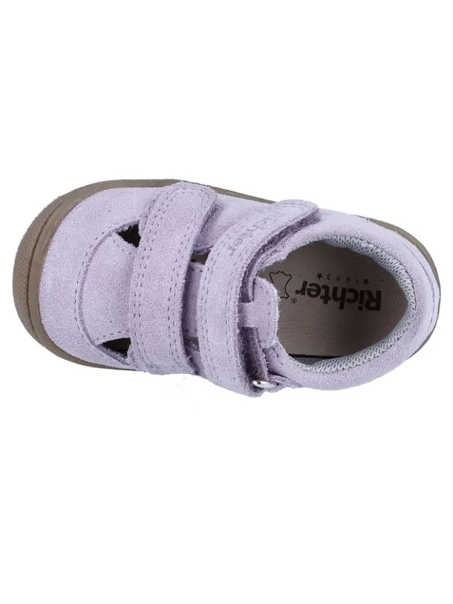 Leder-Halbsandalen "Maxi" in Lila>Richter Shoes