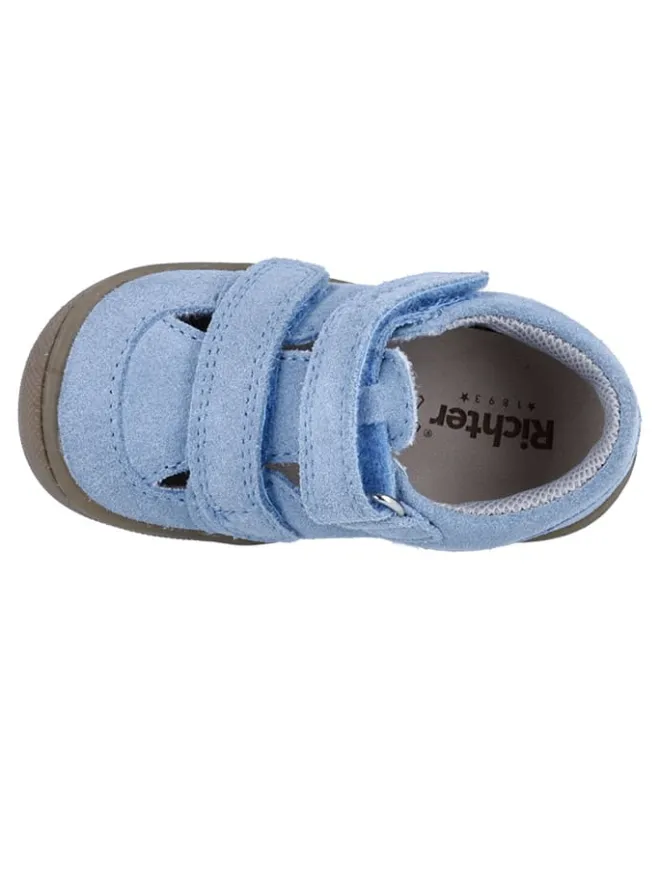 Leder-Halbsandalen "Maxi" in Blau>Richter Shoes Clearance