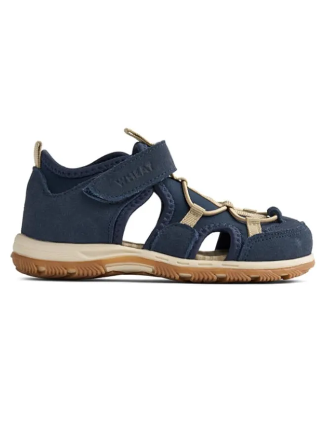 Wheat Sandalen·Halbsandalen^Leder-Halbsandalen "Mingi" in Dunkelblau