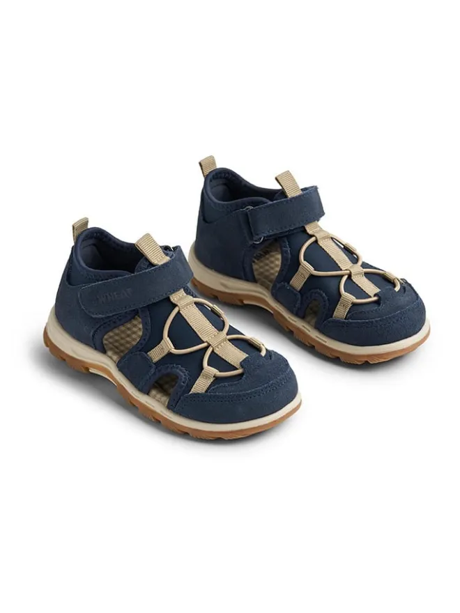 Wheat Sandalen·Halbsandalen^Leder-Halbsandalen "Mingi" in Dunkelblau